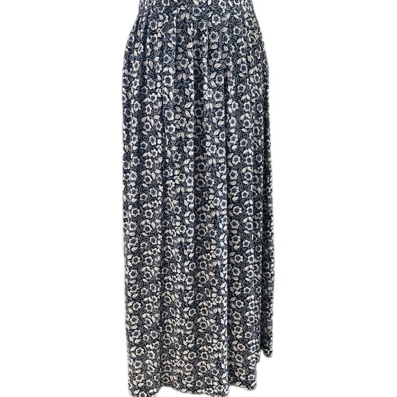 90s Design by Pat Argenti Silk floral maxi skirt size 6 - Picture 1 of 4